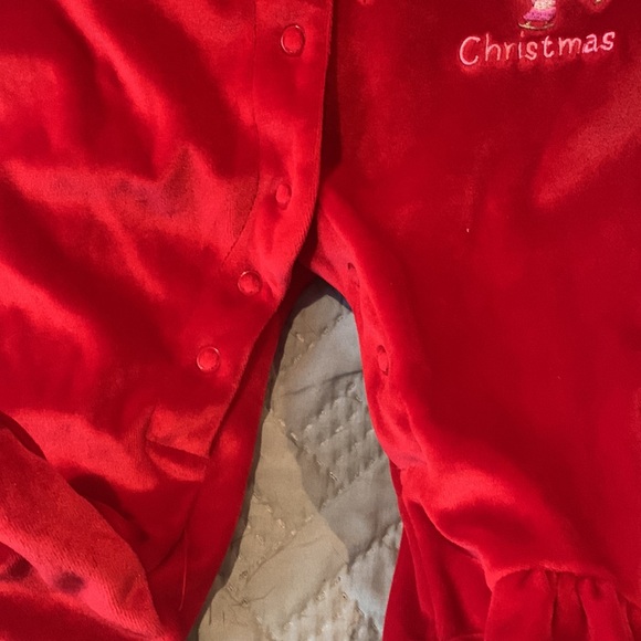 Nwot Carter’s Child of Mine 0-3M One Piece Sleep & Play Baby’s first Christmas - Picture 3 of 8